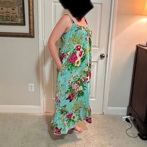 Soft Surroundings Tropical Maxi Dress